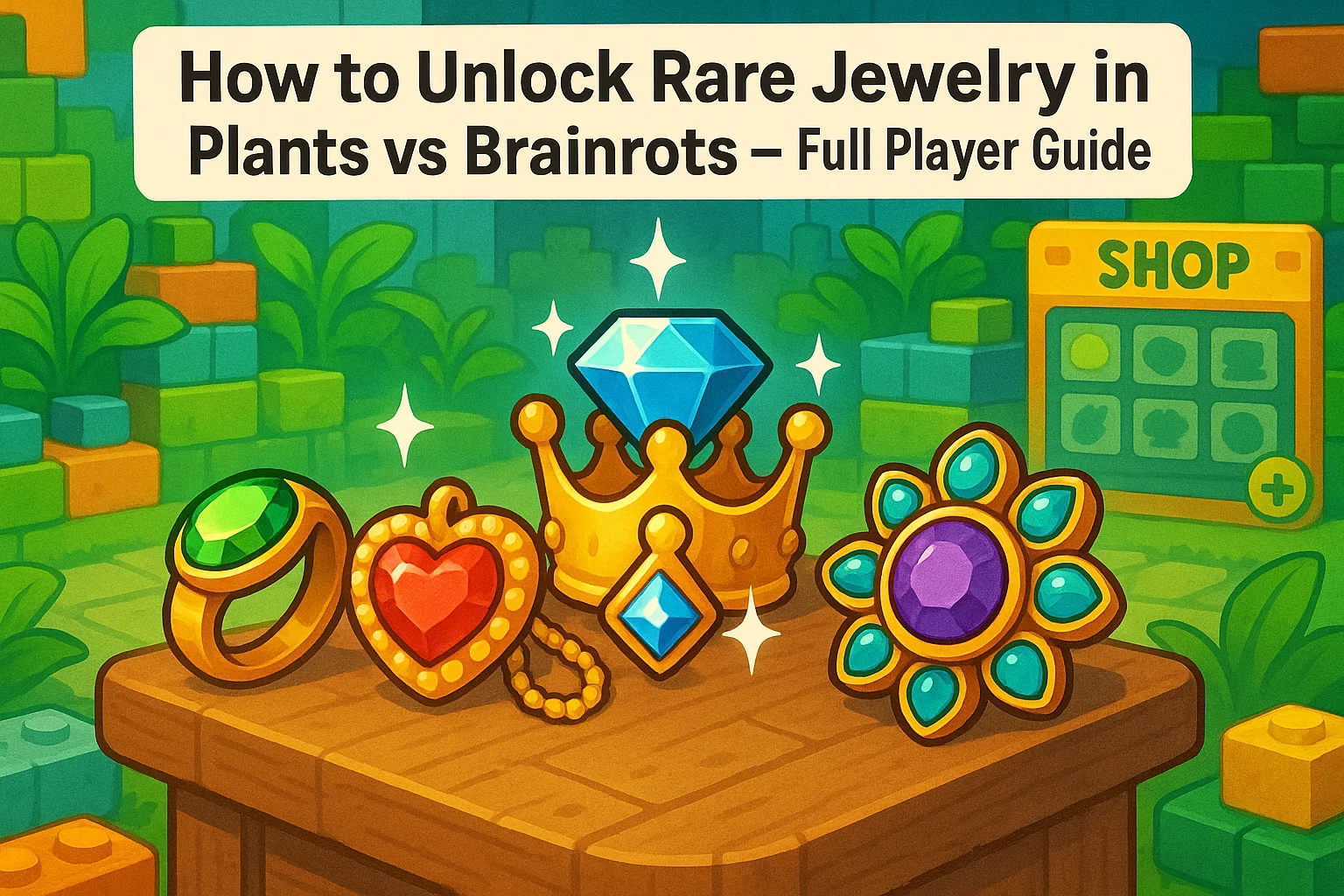 How to Unlock Rare Jewelry in Plants vs Brainrots – Full Player Guide